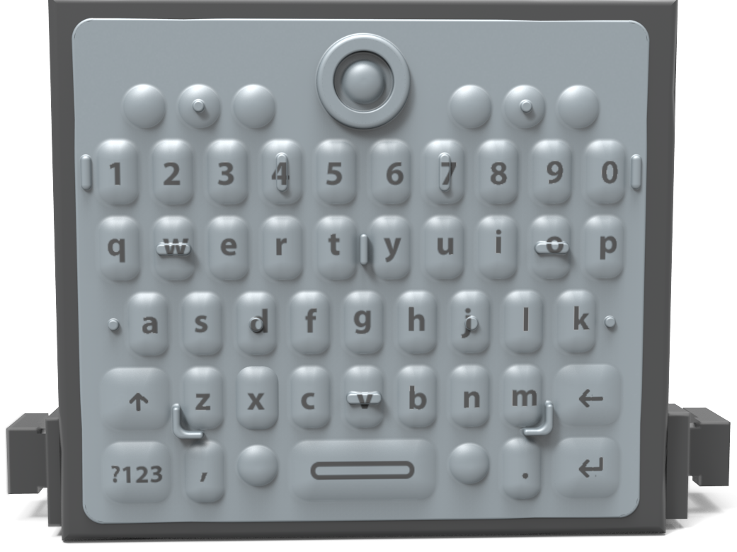 Wireless Eye-D keypad with hotkeys and attachments